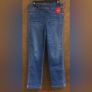 SPANX Jean-ish Leggings Women’s Large Vintage Indigo Blue Denim Shapewear NWT